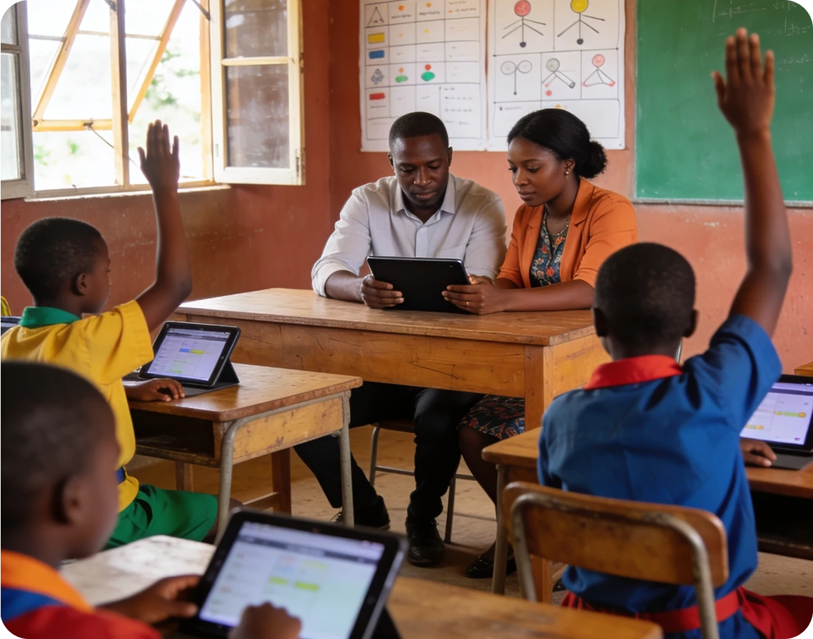 Dashboard showing measurable learning outcomes and progress